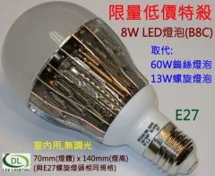 LED燈泡E27全電壓12W特殺288元
