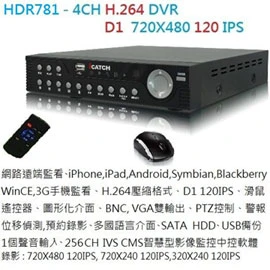 HDR781 4路 H.264 DVR