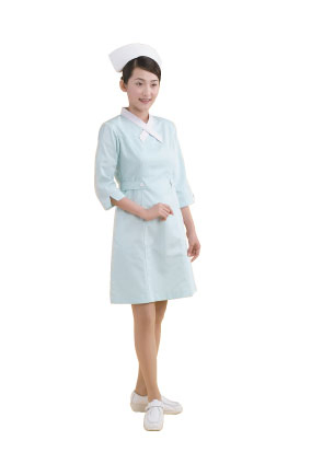 2510護士洋裝(水青色短袖)
