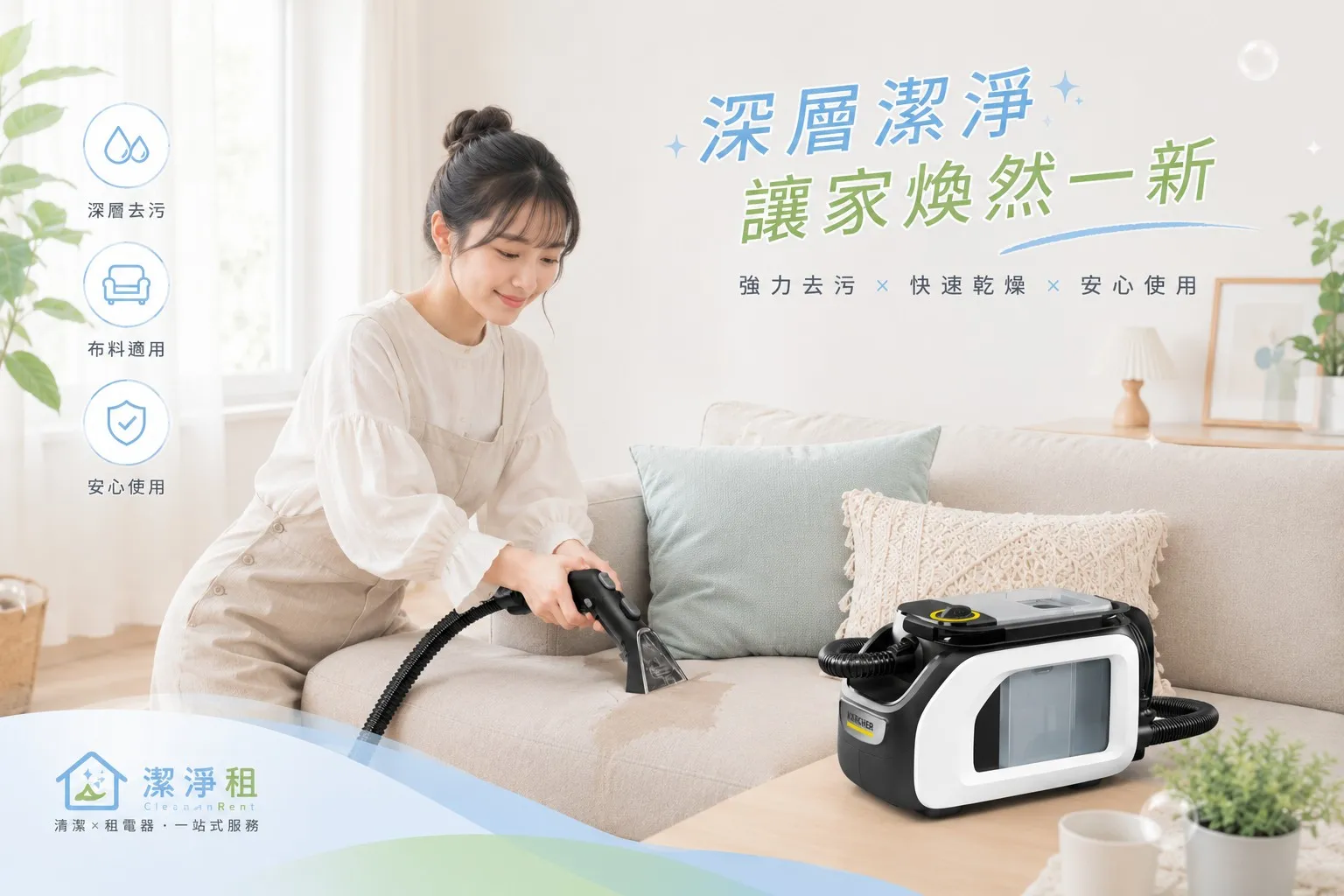 關於潔淨租1