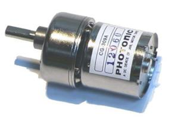 直流馬達12V 60rpm (含減速齒輪)