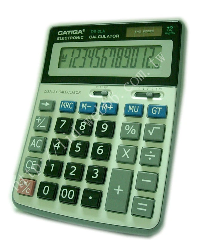 CATIGA 桌上大型12位數 DS-2LA 稅率鍵.倒退鍵.根號 似CASIO DS-2TV