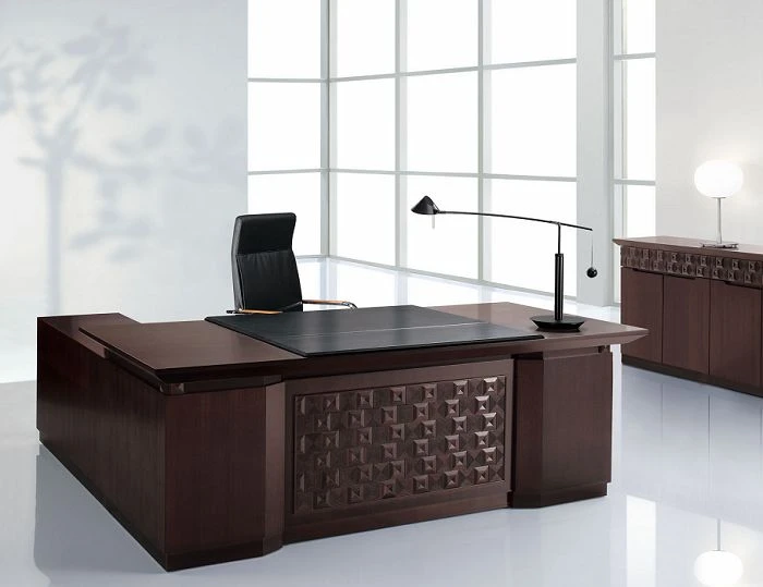 大型實木主管桌-高級L型辦公桌