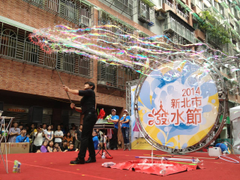 泡泡表演