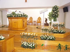 教堂花卉佈置-教堂婚禮佈置