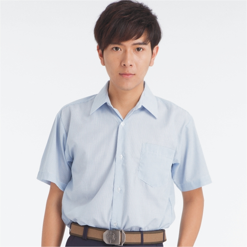 條紋襯衫短袖(807)