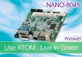 NANO-8045以ATOM eMenlow嵌入式平台為基礎