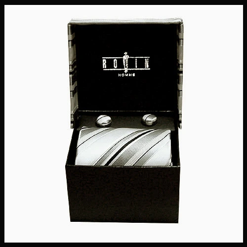 精緻寬版領帶手工袖扣盒~SR-10582