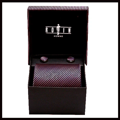 精緻寬版領帶手工袖扣盒~SR-10021
