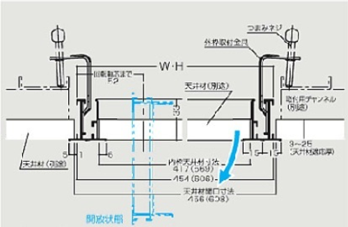 天花板維修孔施工圖
