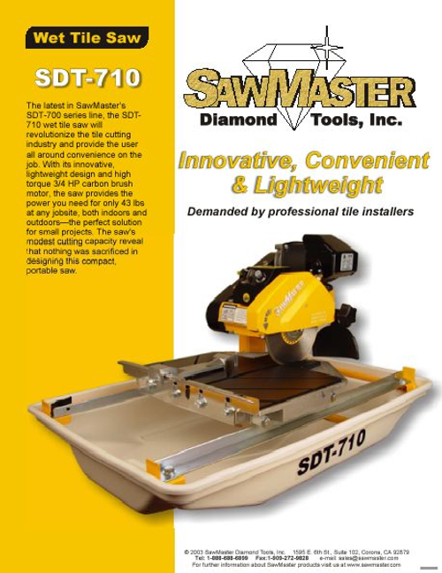 SDT-710磁磚切割機