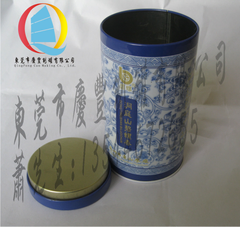 圆形茶叶马口铁盒