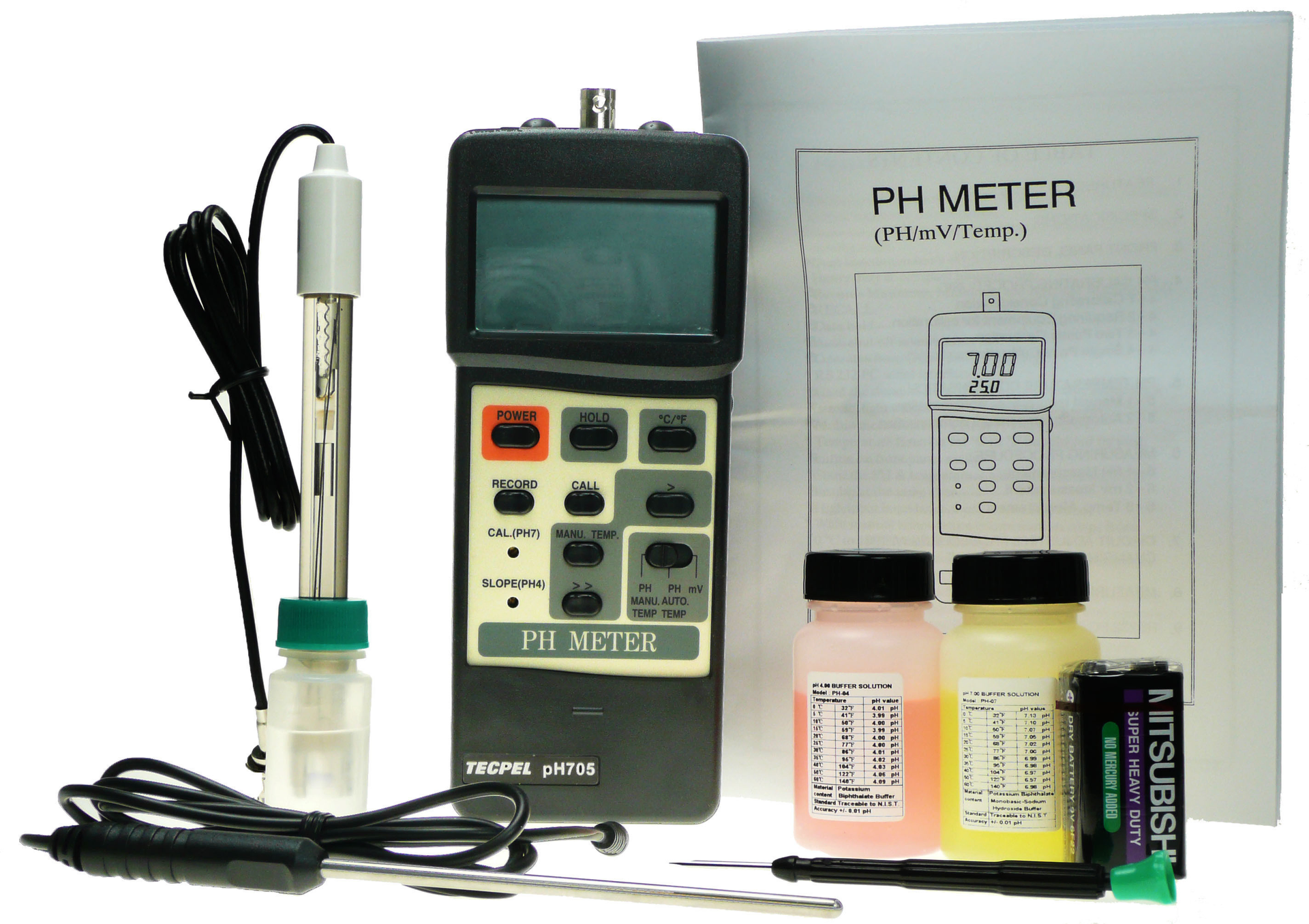 PH705酸鹼度計與附件