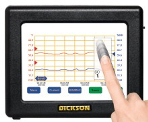 4 吋觸控螢幕型溫度記錄器