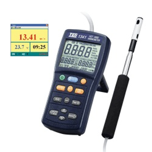 泰仕TES TES-1341 熱線式風速計 USB介面