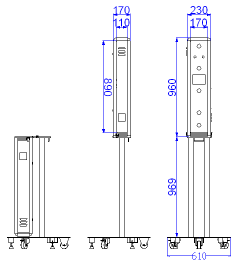 VT4直立式体溫篩選設備