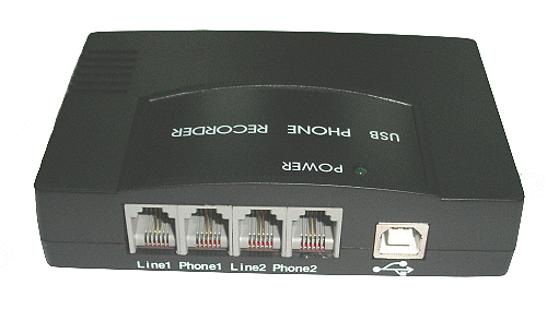 【密錄機】USB介面兩路電話錄音系統