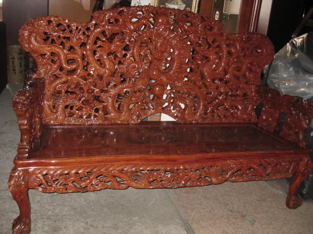 原木組椅