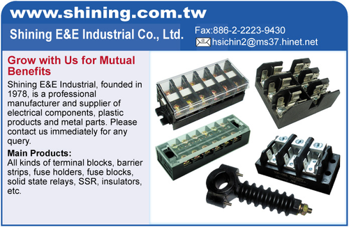 Terminal Block, Terminal Strip, Terminal Board, Fuse Holder, Fuse Block, SSR,