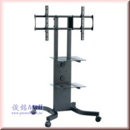 PLAB-1031 液晶電視螢幕移動架,展場展覽活動廣告架,上5°、下10°俯仰調整,高度可調,適用37-56吋