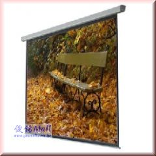 CASOS 卡色式 MES-87 70"×70" 98"軸心式電動投影機銀幕,可任意控制布幕上下及停止