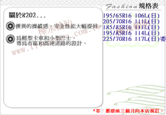 R202-規格表、特性說明