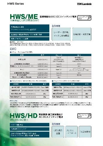日本TDK電源供應器HWS系列2