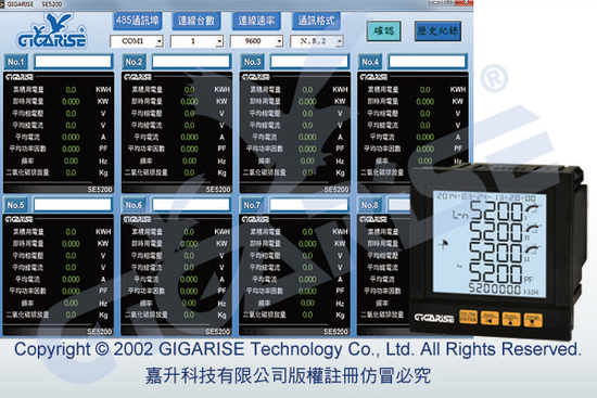 微電腦交流電錶KWH-KW-V-A集合式電錶485