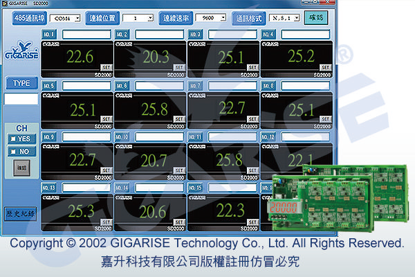 模組PT100表面型溫度計,模組二氧化碳傳送器控制