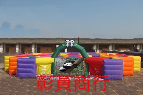 【大型貓熊迷宮】充氣遊戲墊 - 趣味競賽類