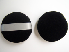 黑色粉撲-直徑:64MM/厚度: 18MM