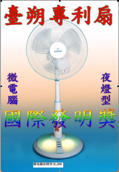 14吋微電腦業燈節能扇