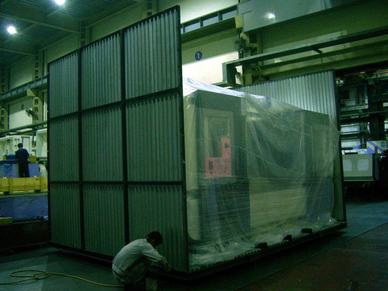 大型機械包裝鐵箱-鐵棧板