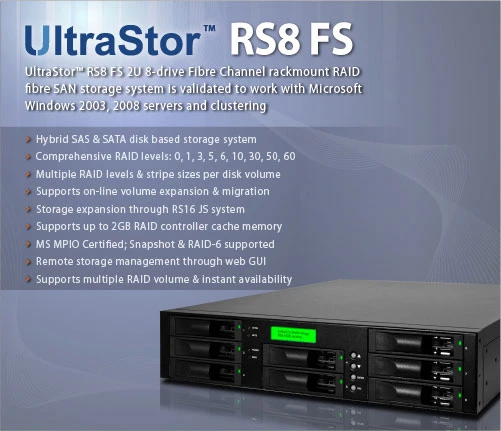 SAS storage RS8 FS