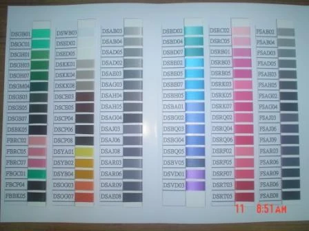 color shade card 2-2