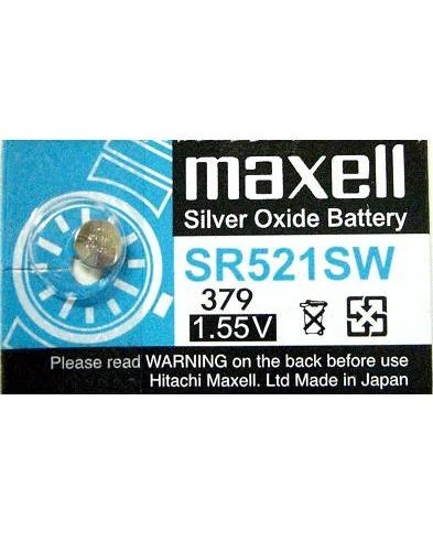 Maxell SR521SW 水銀電池