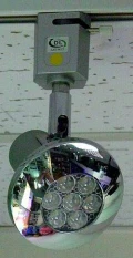 高亮度LED 9W專業軌道投射燈銀面(R4B)