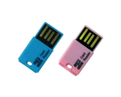 USB Card Reader - 400523 blue&pink