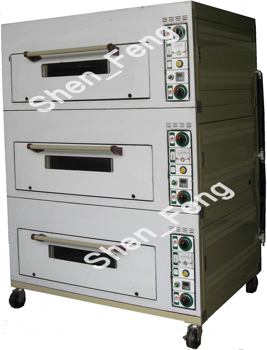 申鋒機電(台灣製造)-三門六盤瓦斯烤箱