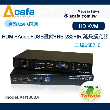 HDMI USB設備 RS-232 IR延長擴充器