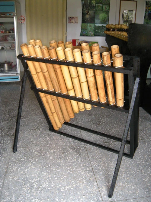 竹樂器系列-手拍低音竹管琴
