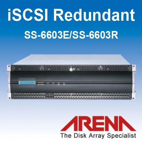 iSCSI to SAS Redundant RAID Subsystem
