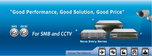 Nova Entry series SAS、iSCSI儲存系統