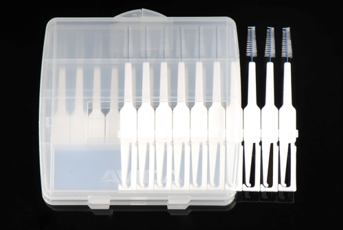 interdental brush with toothpick