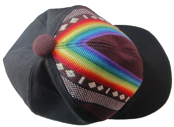 彩虹織布帽子