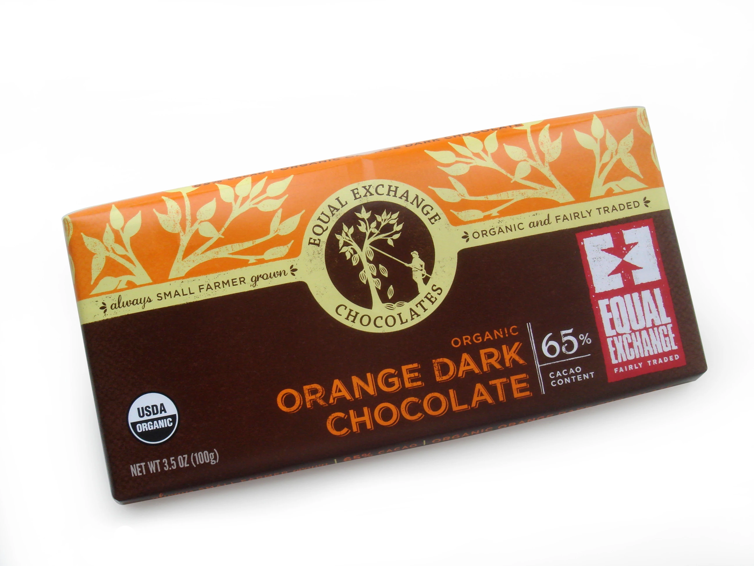 公平貿易有機橘香65%巧克力100g