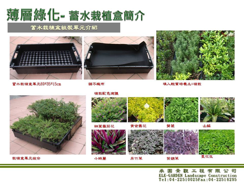 盒裝薄層綠化系統