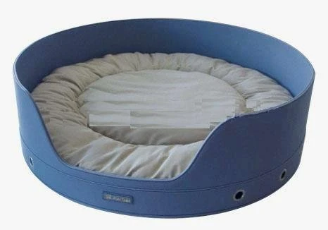 圓型皮製寵物床
