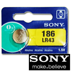 SONY LR43 鈕扣型鹼性電池 (5入)