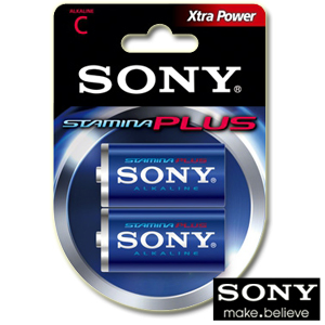 SONY 高效能2號鹼性電池(2入)